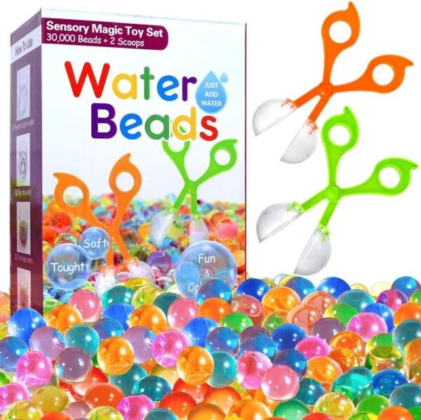 COMISU Water Beads for Kids Fine Motor Skills Toy Set 30,000 Water