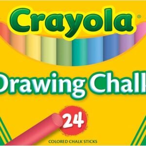 Binney & Smith CrayolaR Drawing Chalk, Assorted Colors, Box Of 24