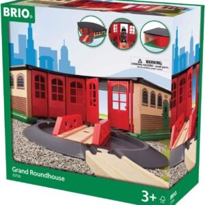 BRIO World - 33736 Grand Roundhouse 2 Piece Toy Train Accessory for