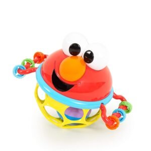 Bright Starts Sesame Street Jingle & Shake Elmo Easy Grasp Rattle, Ages