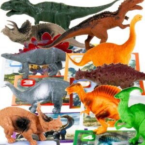 DinoMax Dinosaur Toy Figures Set for Boys & Girls Ages 3 4