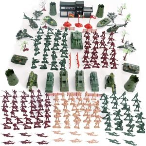 146 PCS Military Figures and Accessories Battle Group Army Man Toy Soldiers