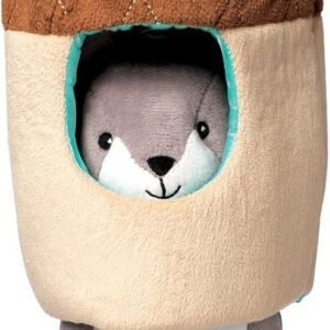 Manhattan Toy Lullaby Squirrel Pull Musical Crib and Baby Toy