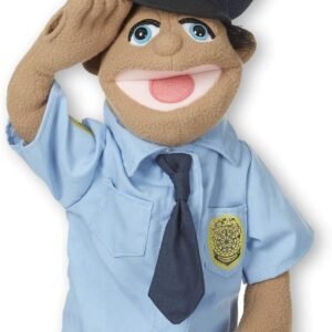 Melissa & Doug Police Officer Puppet With Detachable Wooden Rod for Animated