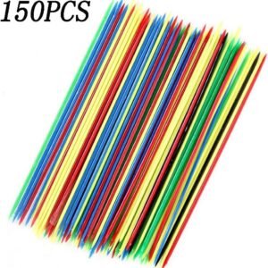 150PCS Plastic Mini Colorful Thin Pick Up Sticks for Fun Family Parent-Child