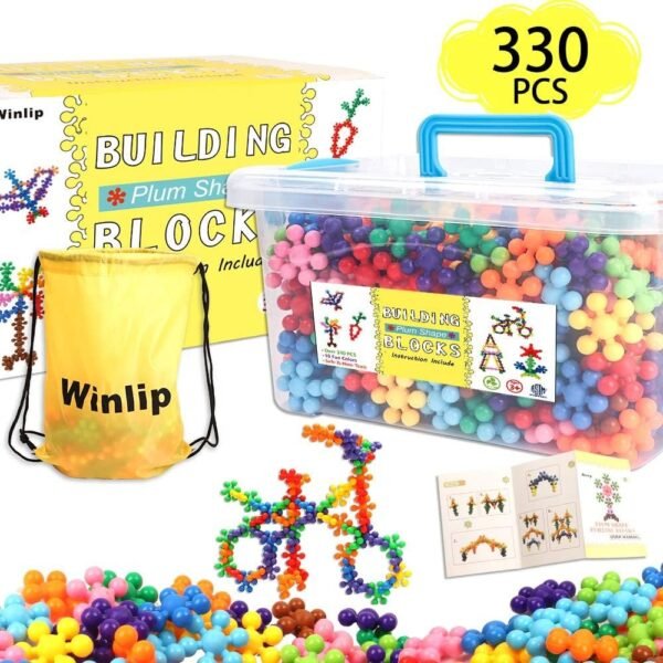 330 pcs Building Blocks, Educational Building Toys Stem Toys Building Discs Sets