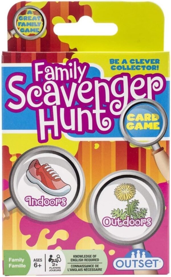 Family Scavenger Hunt Card Game by Outset Media- Travel Friendly Indoor and