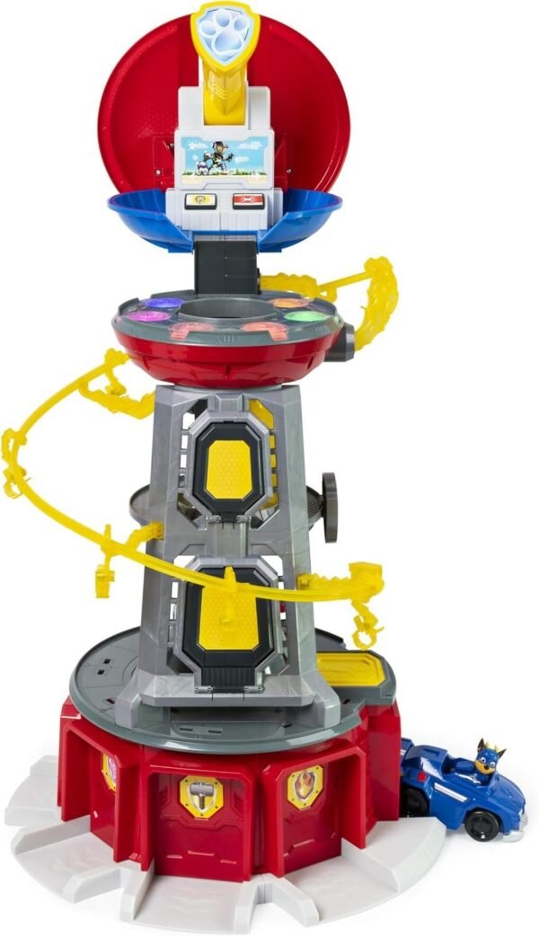 Paw Patrol, Mighty Pups Super Paws Lookout Tower Playset with Lights &