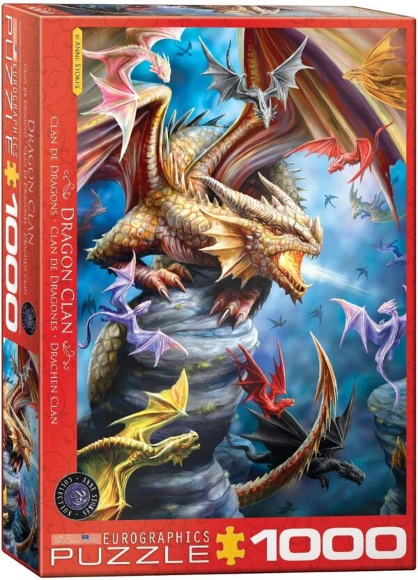 EuroGraphics Dragon Clan by Anne Stokes 1000-Piece Puzzle Kit Toy
