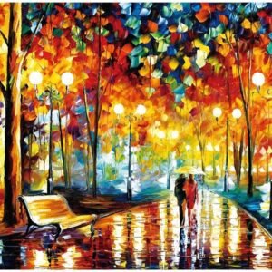 Puzzle 1000 Pieces Jigsaw Puzzles for Kids Adult - Rainy Night Stroll