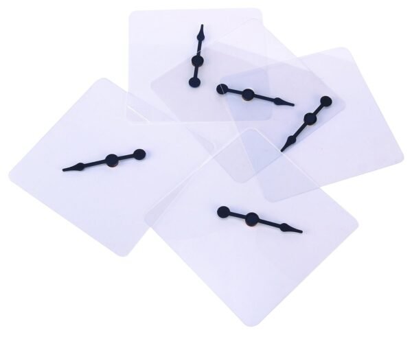 Learning Advantage Transparent Spinners, 5 Per Pack Kit Toy Fun