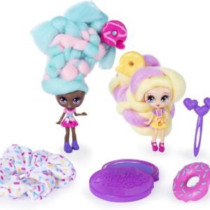 Candylocks BFF 2 Pack, 3-Inch Jilly Jelly & Donna Nut, Scented Collectible