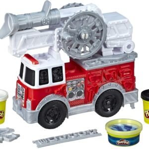 Play-Doh Wheels Firetruck Toy with 5 Non-Toxic Colors Including Play-Doh Water Compound