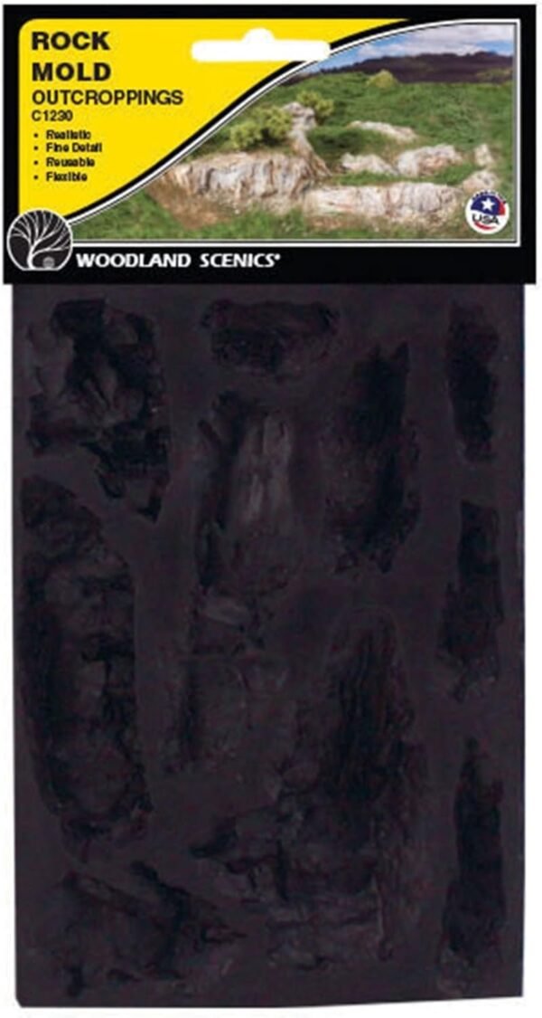 Woodland Scenics WS 1230 Rock Mold-Outcroppings - 5 x 7