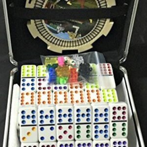 Mexican Train & Chicken Domino Set, Professional Set of 91, Double of