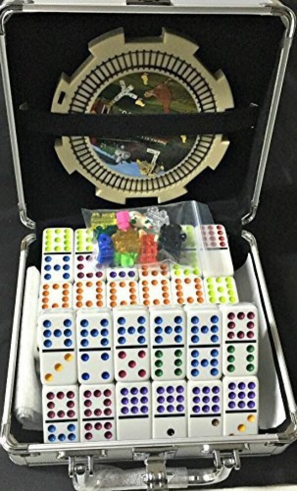 Mexican Train & Chicken Domino Set, Professional Set of 91, Double of