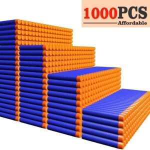 AMOSTING Refill Darts 1000PCS Ammo Bulk Bullets Pack Nerf N-Strike Elite Series