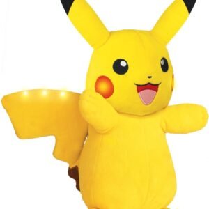 Pokemon Plush, Power Action Interactive Pikachu - Comes with Movement Sensors, Lights