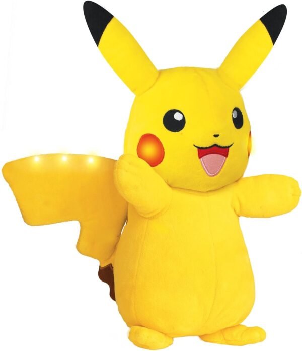 Pokemon Plush, Power Action Interactive Pikachu - Comes with Movement Sensors, Lights