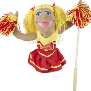 Melissa & Doug Cheerleader Puppet,White Kit Toy Fun Kids Pack