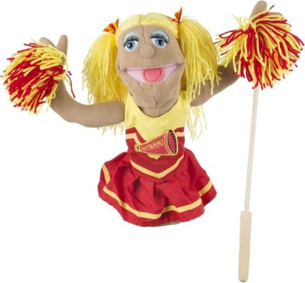 Melissa & Doug Cheerleader Puppet,White Kit Toy Fun Kids Pack