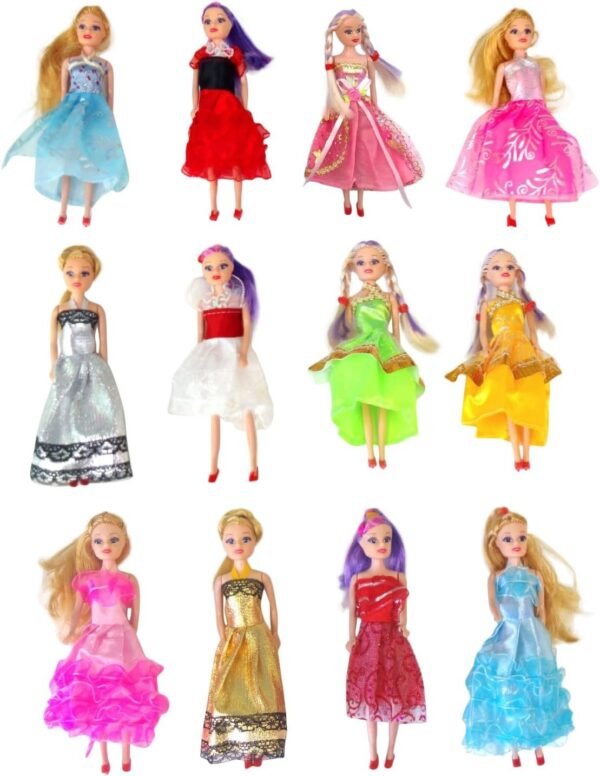 Butterfly Craze Miniature Doll Play-Set Bundle with Princess and Fashion Clothes Accessories.