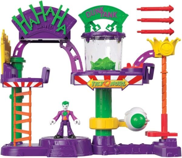 Imaginext Fisher-Price DC Super Friends The Joker Laff Factory, Multi Color, ModelGBL26