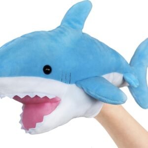 Ice King Bear Cute Blue Plush Shark Hand Puppet - Stuffed Animal