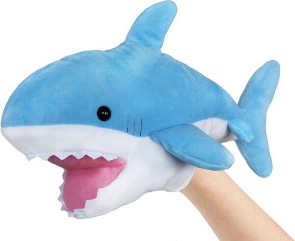 Ice King Bear Cute Blue Plush Shark Hand Puppet - Stuffed Animal