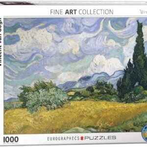 Wheat Field with Cypresses by Vincent Van Gogh 1000-Piece Puzzle, Model6000-5307
