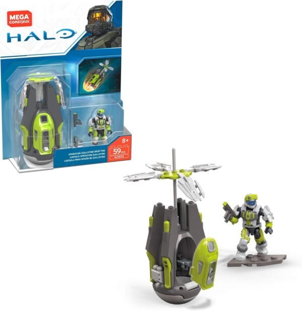 Mega Construx Halo Guillotine Drop Pod Playset Kit Toy Fun