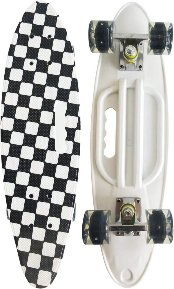 Runyi 22/24/27 Inches Mini Cruiser Skateboard Complete for Beginners Professional,Plastic Cruiser with