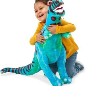 Melissa & Doug Giant T-Rex Dinosaur - Lifelike Stuffed Animal over 2