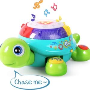 Musical Turtle Toy, English & Spanish Learning, Electronic Toys W/ Lights and