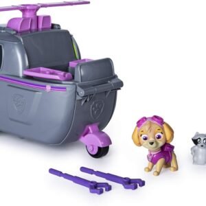 Paw Patrol, Skyes Ride N Rescue, 2-in-1 Transforming Playset and Helicopter, for