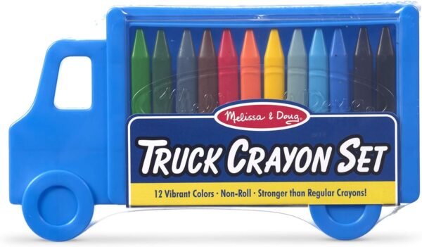 Melissa & Doug Truck Crayon Set - 12 Colors Kit