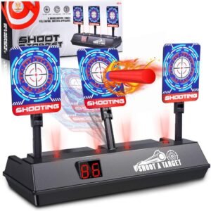 2020 Updated Edition Electric Digital target for Nerf Guns,Scoring Auto Reset Nerf