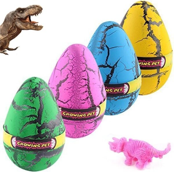 YKLWORLD Hatching Growing Dinosaur Toys, Magic 4 Pack Large Size Grow Dinosaurs