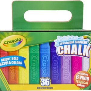 Crayola Washable Sidewalk Chalk, Outdoor Toy, Gift for Kids, 36 Count