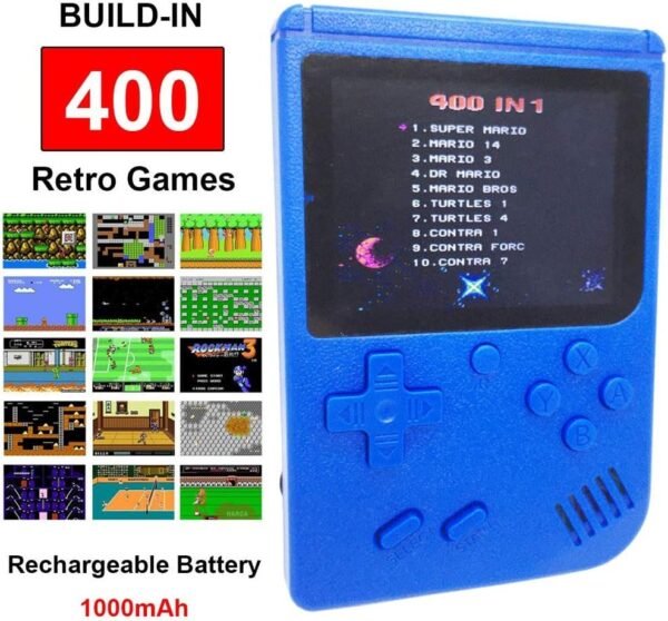 Mini Retro Handheld FC Games Consoles ,Built-in 400 Classic Game, Portable Gameboy