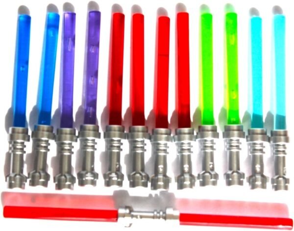 LEGO Star Wars Lightsaber with Metallic Hilts, 2-Inch, Set of 13