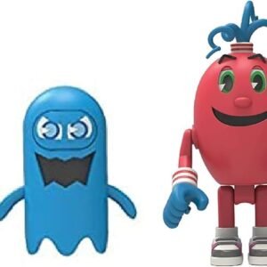 KNEX Pac-Man 2 Mini Figures Pacman and Spiral with 2 Ghosts Series