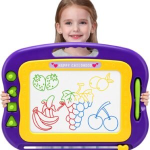 Wellchild Magnetic Drawing Board,Toddler Toys for Girls Boys 3 4 5 6