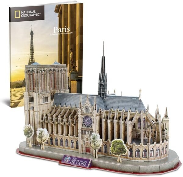 CubicFun National Geographic 3D Puzzle for Adults Kids Notre Dame de Paris