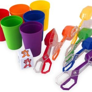 Skoolzy Fine Motor Skills Toys - Sensory Bin Color Sorting Toys for