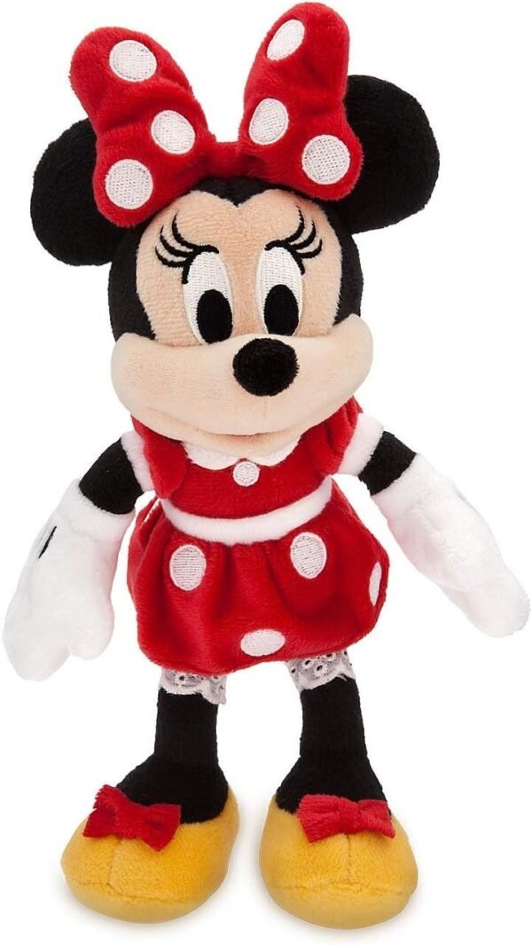Disney Minnie Mouse Plush - Red - Mini Bean Bag - 9