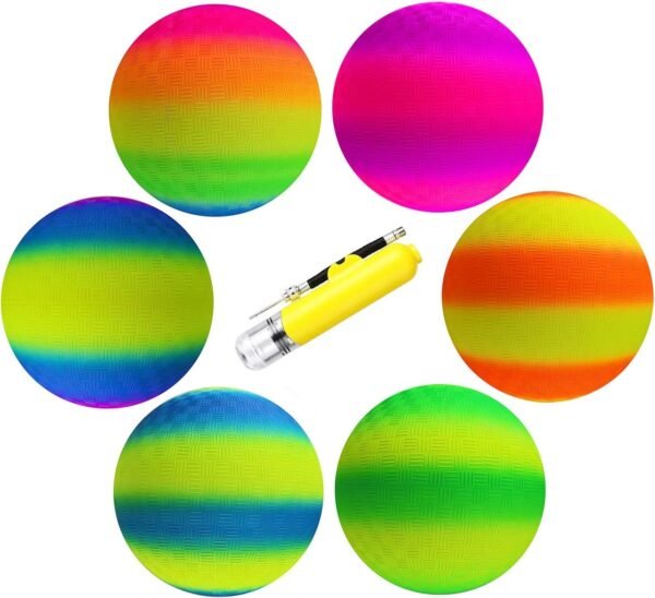 actearlier Playground Ball 8.5 inch 6 Pack Kickball for Kids-Official Size Playground