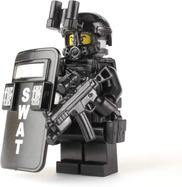 Battle Brick SWAT Police Officer Pointman SKU50 Custom Minifigure Kit