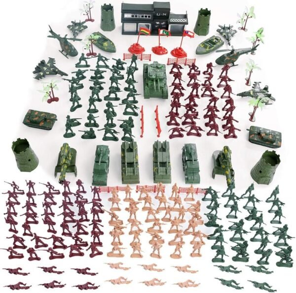 307PCS Military Figures and Accessories, Military Base Set War Soldiers Playset Battlefield