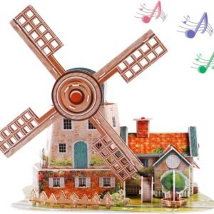 Holland Windmill 3D Jigsaw Puzzle Paper Model DIY Fun & Educational Toys